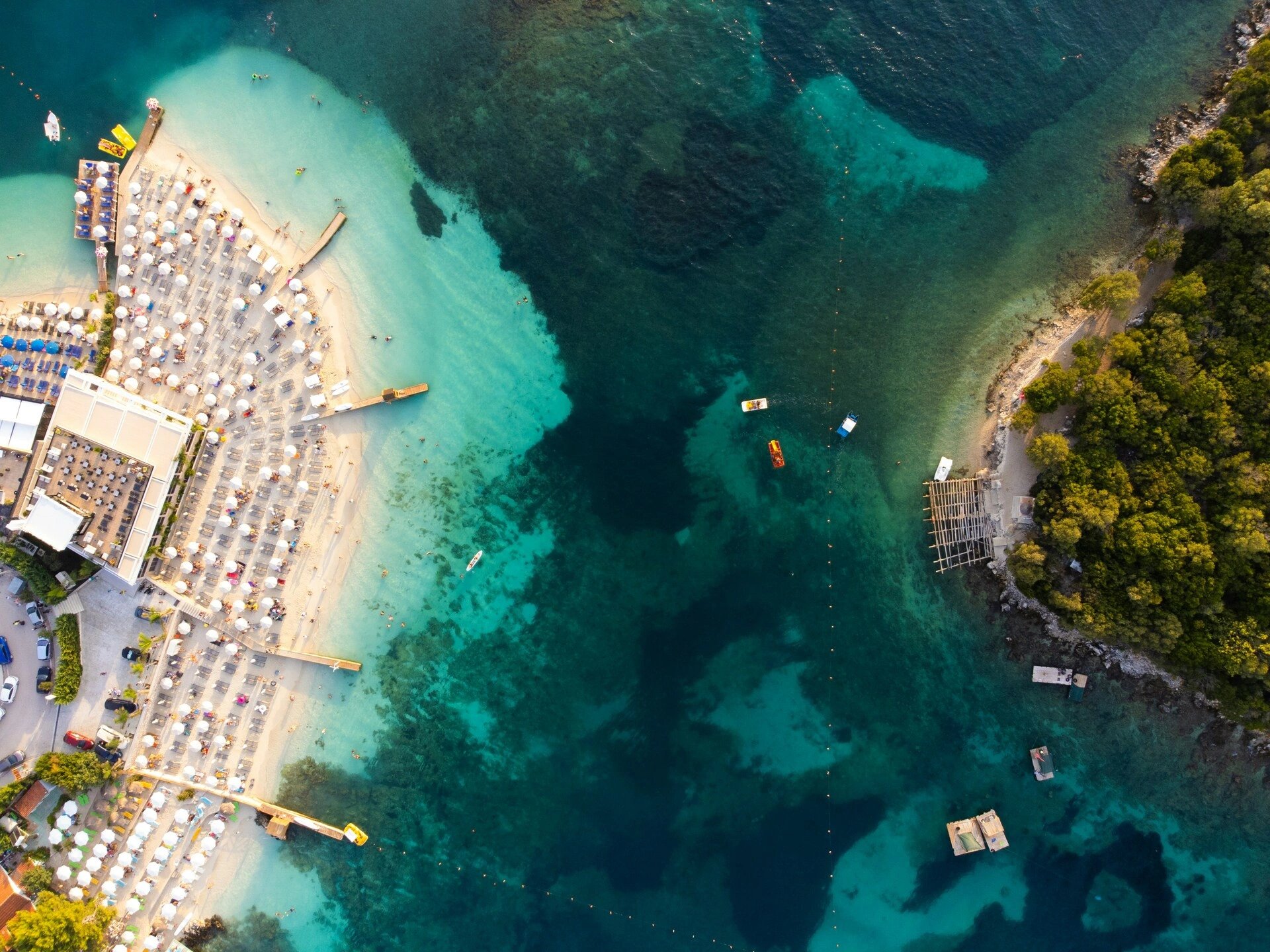 Luxury beach events and premium incentives in Ksamil Albania by Zeta Travel